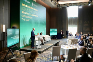 World export finance leaders discuss long-term development strategies on the second day of the Berne Union Spring Meeting in Astana